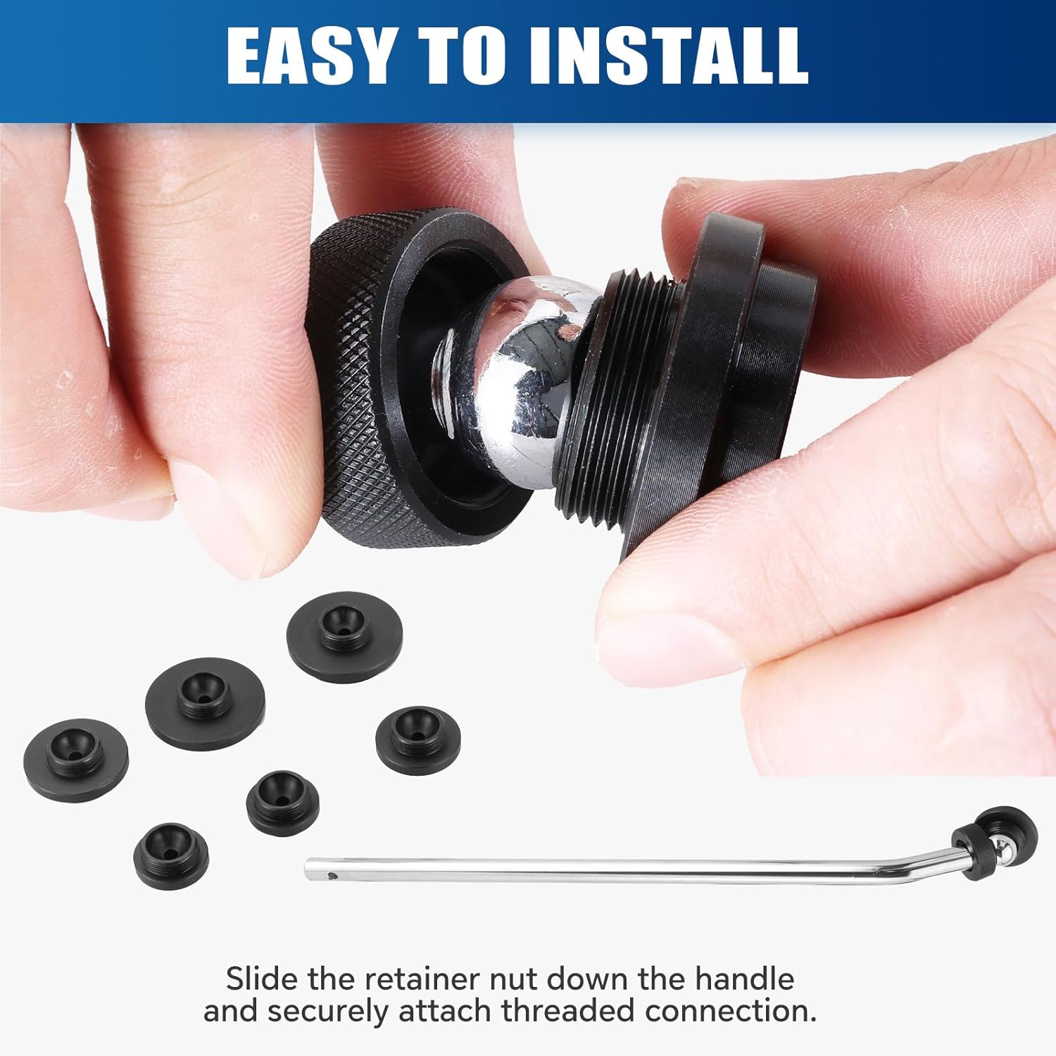 ATPEAM Diesel Freeze Plug Install & Remover Set 10PCS Frost Plug Installer Remover Tool Set Frost Plug Installation Tools Installer Pack Freeze Plug Tool Kit for Engines