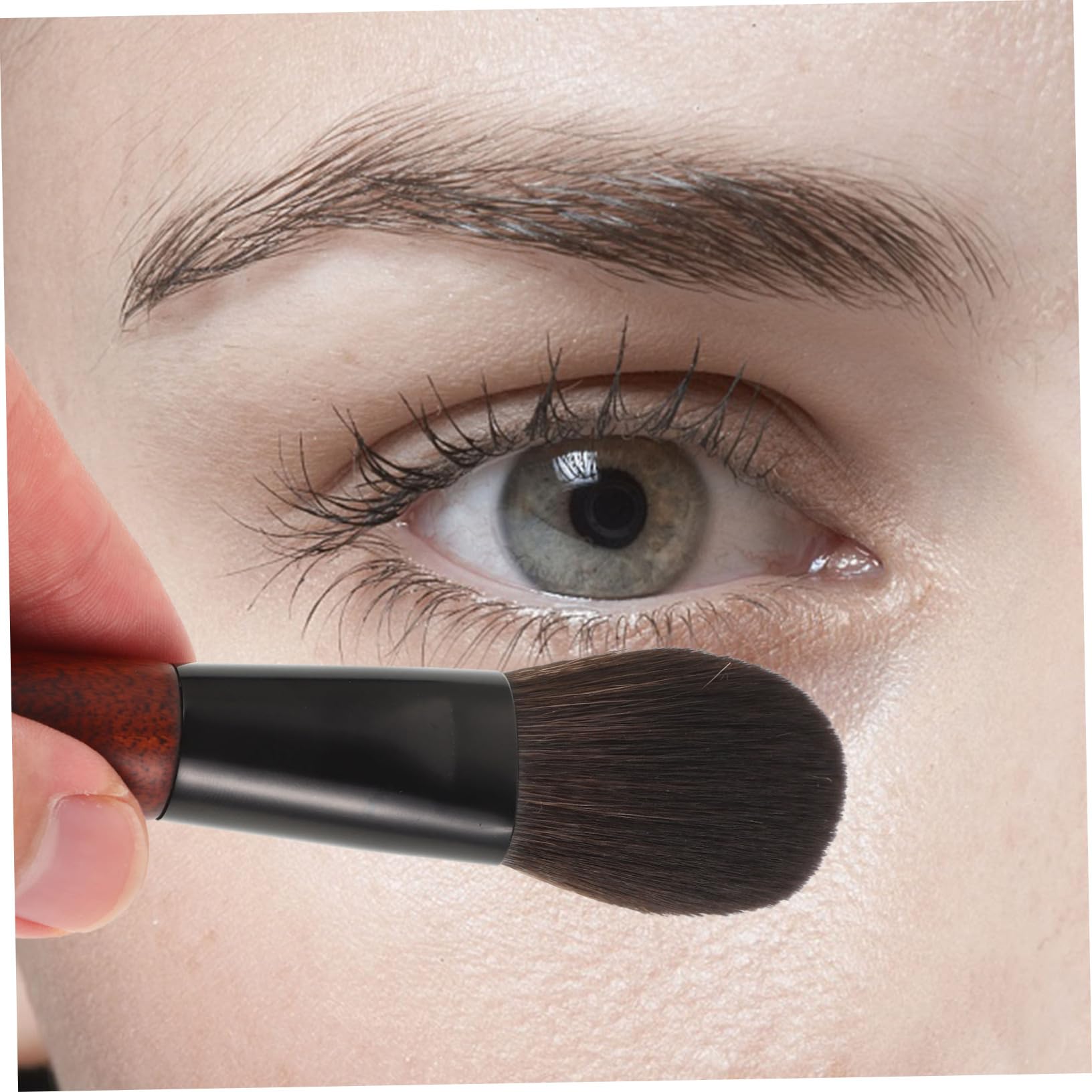 Kit Pennelli Per Pennello Per e Eyeliner Pennelli Per Cosmetici Viaggio Per Setole Morbide Per Applicazione Uniforme