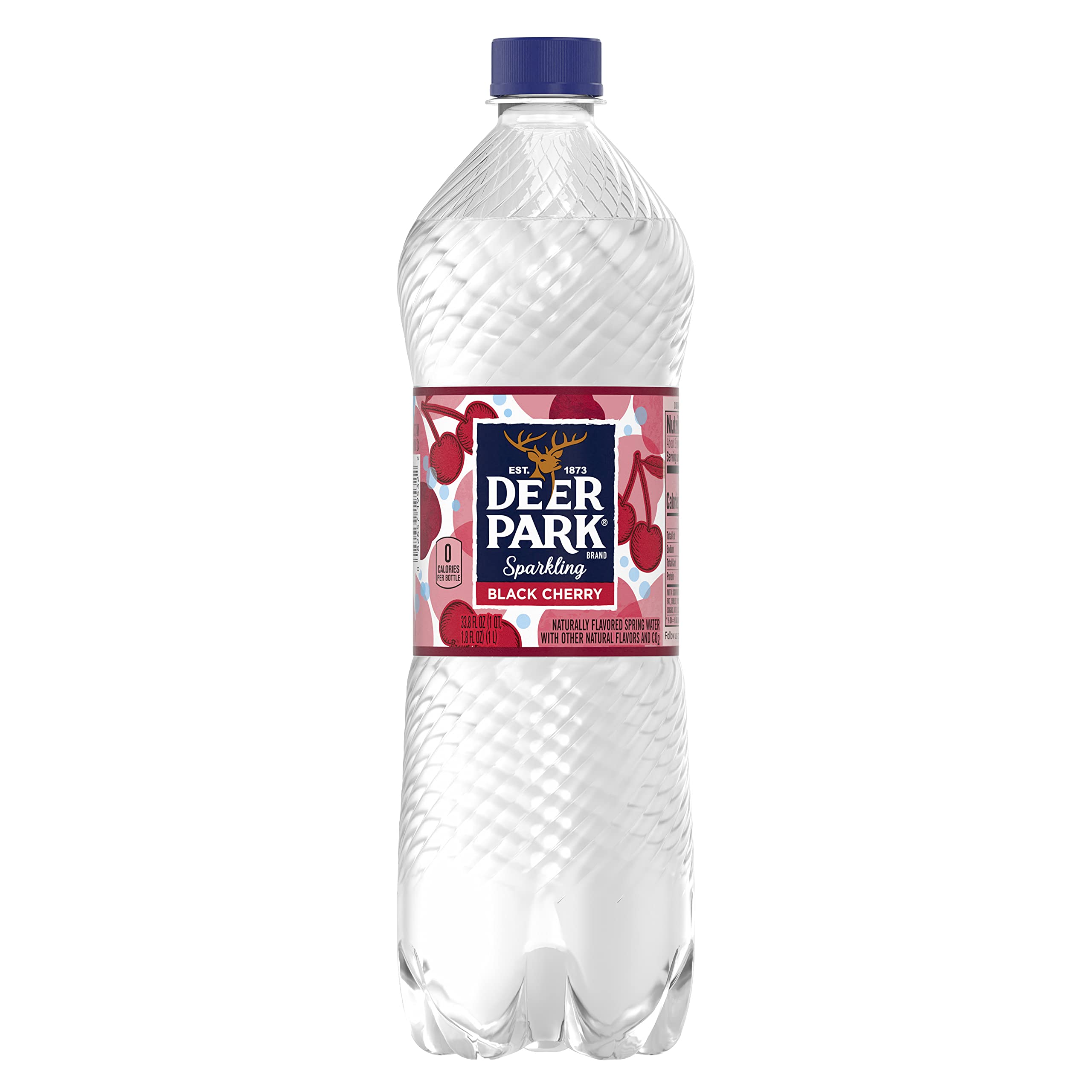 Deer Park Sparkling Water, Black Cherry, 33.8 oz. Bottle