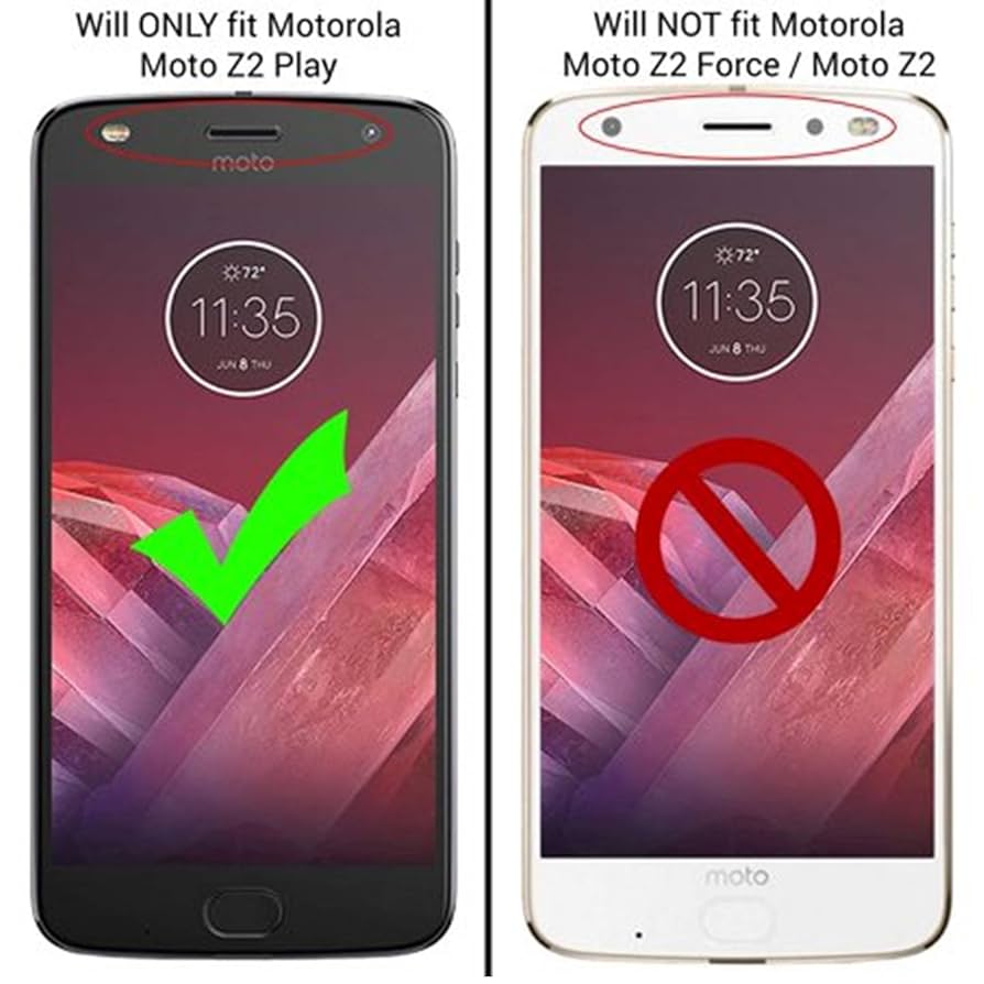 moto Z2Play本体、カメラmods、純正カバー Amazon.com: CaseWe - Motorola Moto Z2 Force Protective