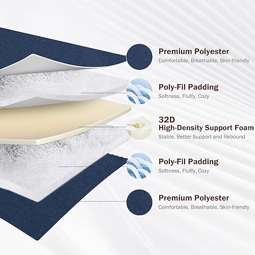 Miniatura 2 de Colchón de futón japonés de tamaño matrimonial, colchón plegable de 4 pulgadas de grosor, tapete para dormir, futón shiki tradicional relleno de