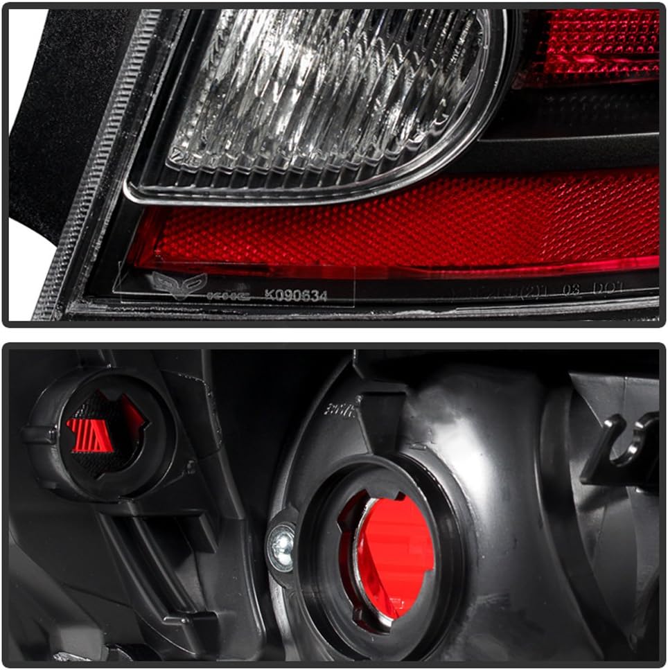 ACANII - For 2010-2012 Nissan Sentra SE-R/SR Black Rear Replacement Tail Light - Passenger Side Only