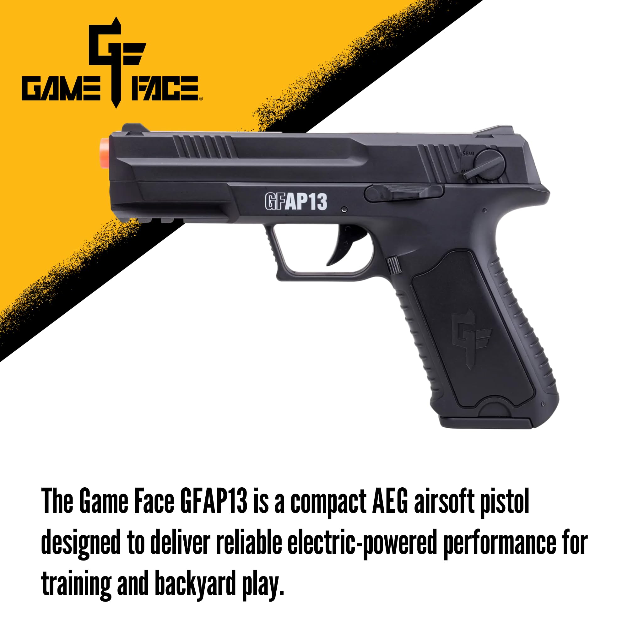 AIRSOFT リチウムイオンファン ハンドル付き Amazon.com : Game Face GFAP13 AEG Electric Full/Semi-Auto Airsoft