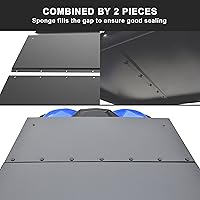 Vista 5 de SAUTVS Cubierta de techo duro de aluminio para Kawasaki Teryx KRX 1000 2020-2026, accesorios 2020-2026, visera solar combinada a prueba de polvo