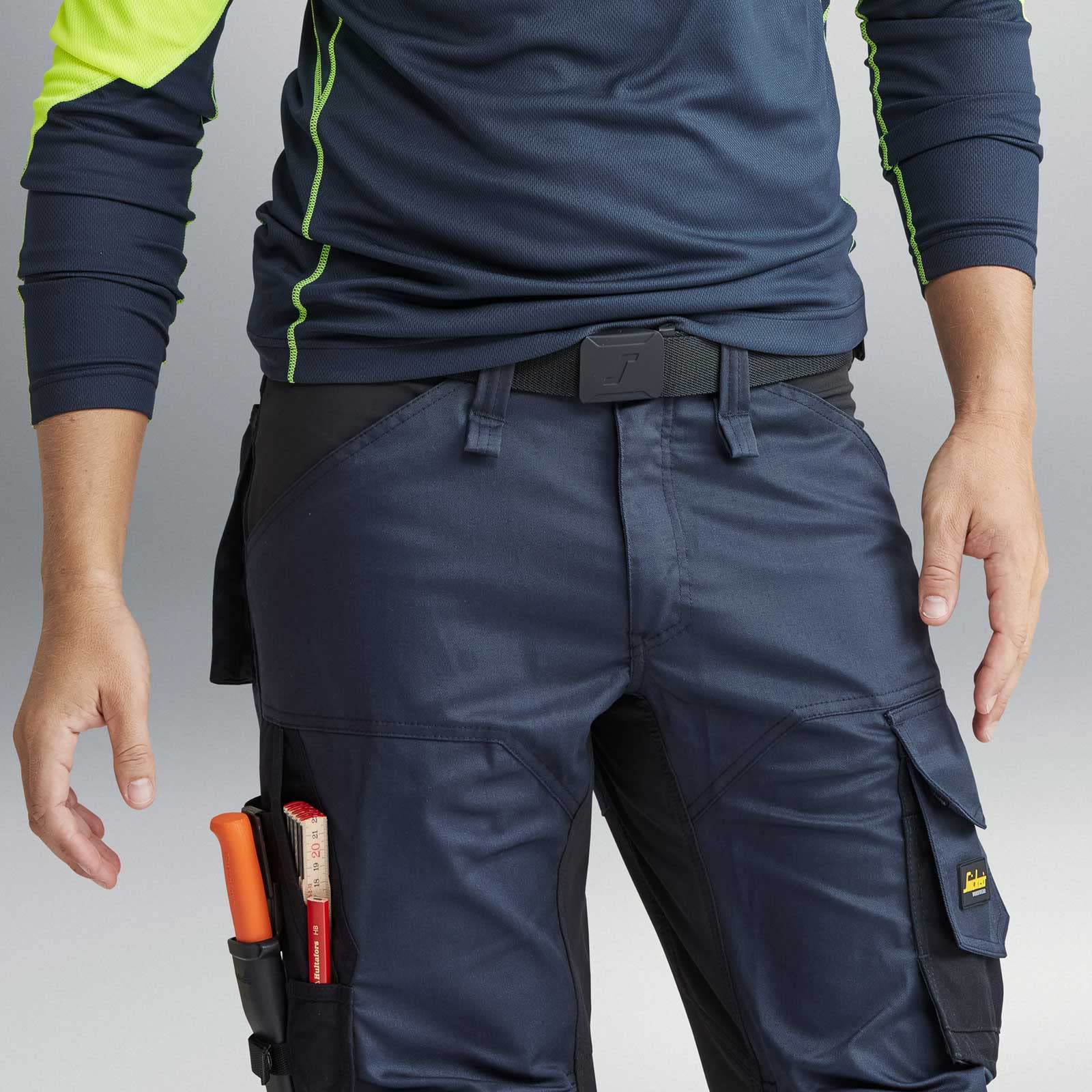 Snickers 6351 AllroundWork, Stretch Loose Fit Bundhose+ - Schwarz/Schwarz - 88