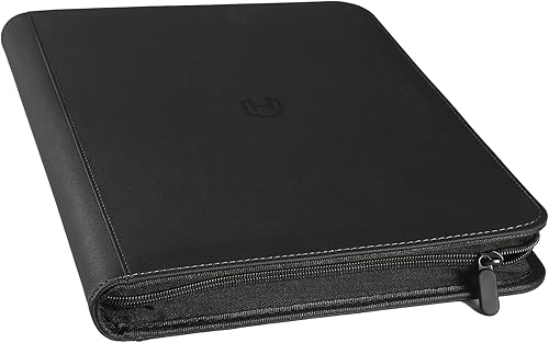 Carpeta de tarjetas con 9 bolsillos con cremallera, 648 bolsillos para tarjetas intercambiables, carpeta de carpetas con cremallera de poliuretano