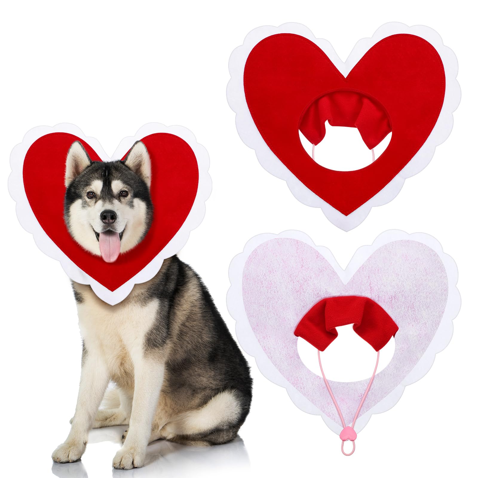 Chapeau rouge en forme de cœur pour chats et chiens à offrir pour un anniversaire