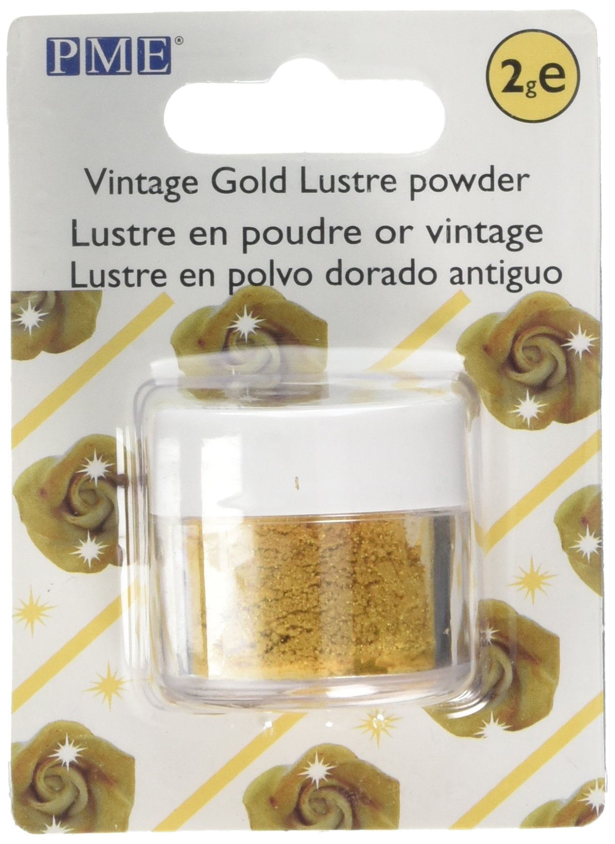 PME Edible Lustre Colour Vintage Gold - Packaging May Vary