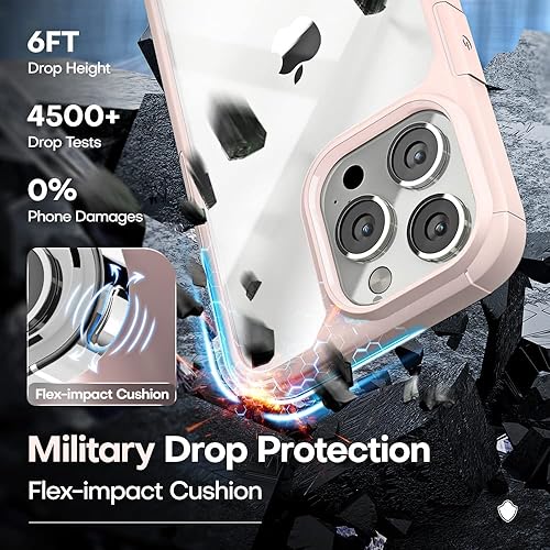 Miniatura 4 de TAURI Funda 5 en 1 diseñada para iPhone 13 Pro Max con 2 protectores de pantalla de vidrio templado + 2 protectores de lente de cámara a prueba de