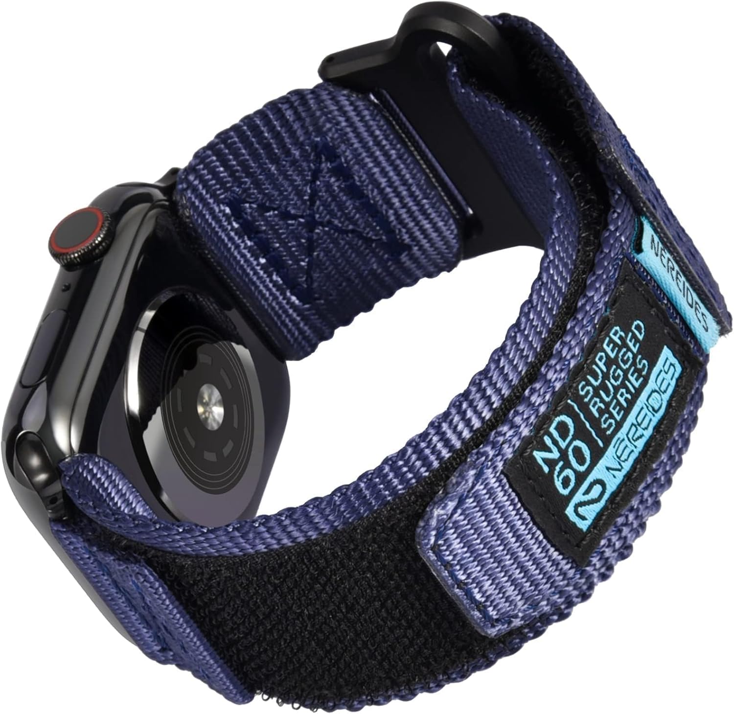 Compatible with Apple Watch Series 10 Band Series 9/8/7/6/5/4/SE/SE2/Ultra 1/2, Nylon Sports Strap with Woven Design for 49mm/46mm/45mm/44mm (L, Blue)