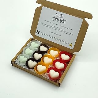 By Aurora UK, Home Cleaning Fresh Wax Melts Gift Set - Country Garden, Springtime, Summer Bouquet & Twilight Garden - 12 x ZoFlo Eco-Friendly Natural Soy Wax Hearts