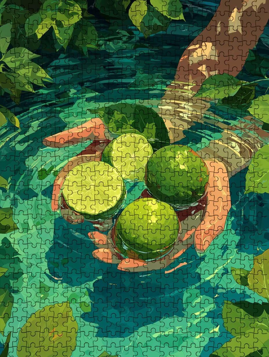 Puzzle pour Adults 4000 Pièces, Citron Vert, Jigsaw Bois de YHPGL4-564