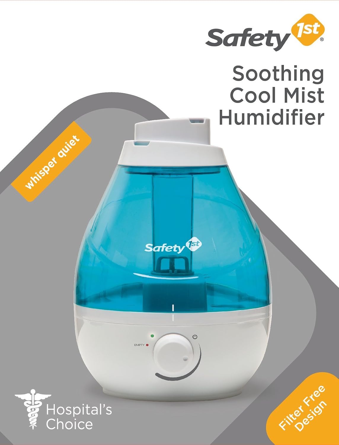 Safety 1st 360 Degree Cool Mist Ultrasonic Humidifier