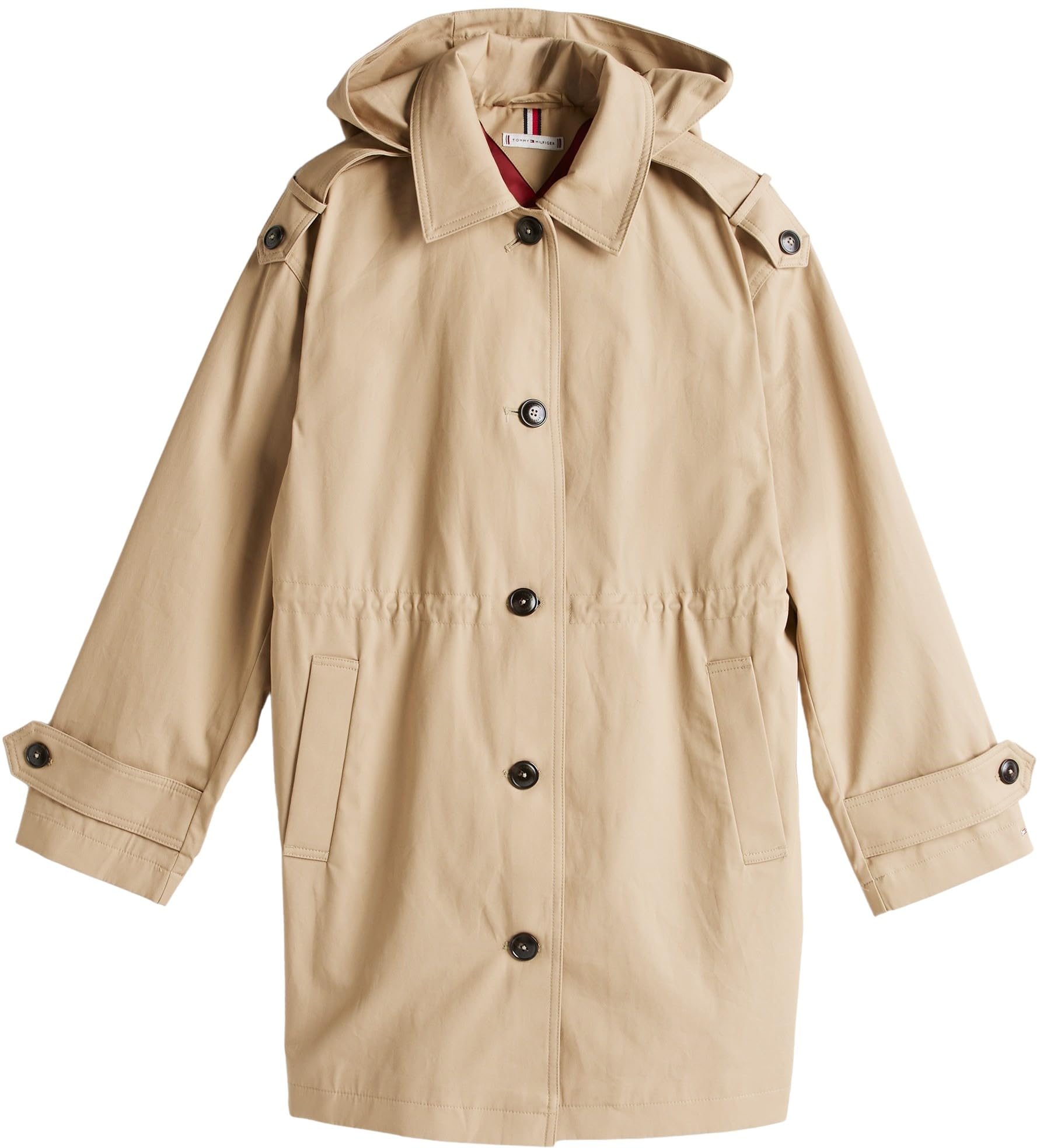 Tommy Hilfiger Donna Parka Cotton Hood Trench