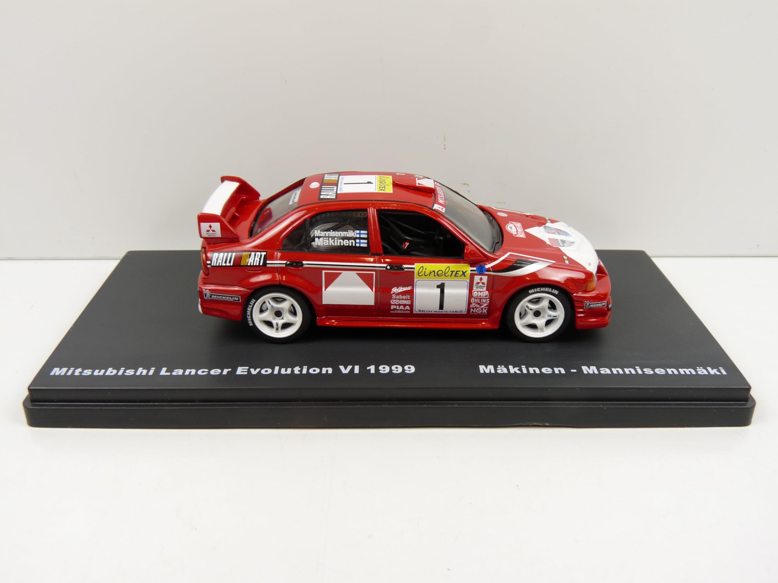 ミニカー MITSUBISHI LANCER EVO 6 WRC 99 1:43 Amazon.com: Kyosho Original 1/43 Mitsubishi Lancer Evolution VI