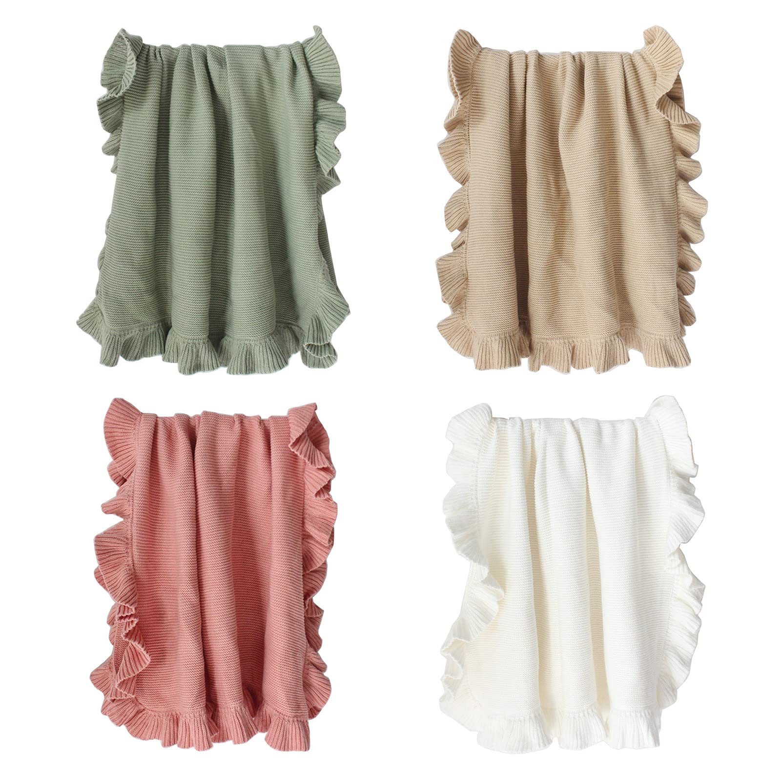 Coperta a maglia asciugamano da bagno per ragazzo ragazza copertura traspirante ad alta assorbimento coperte da viaggio per bambini biancheria da letto per bambini set di culla ragazza neutra