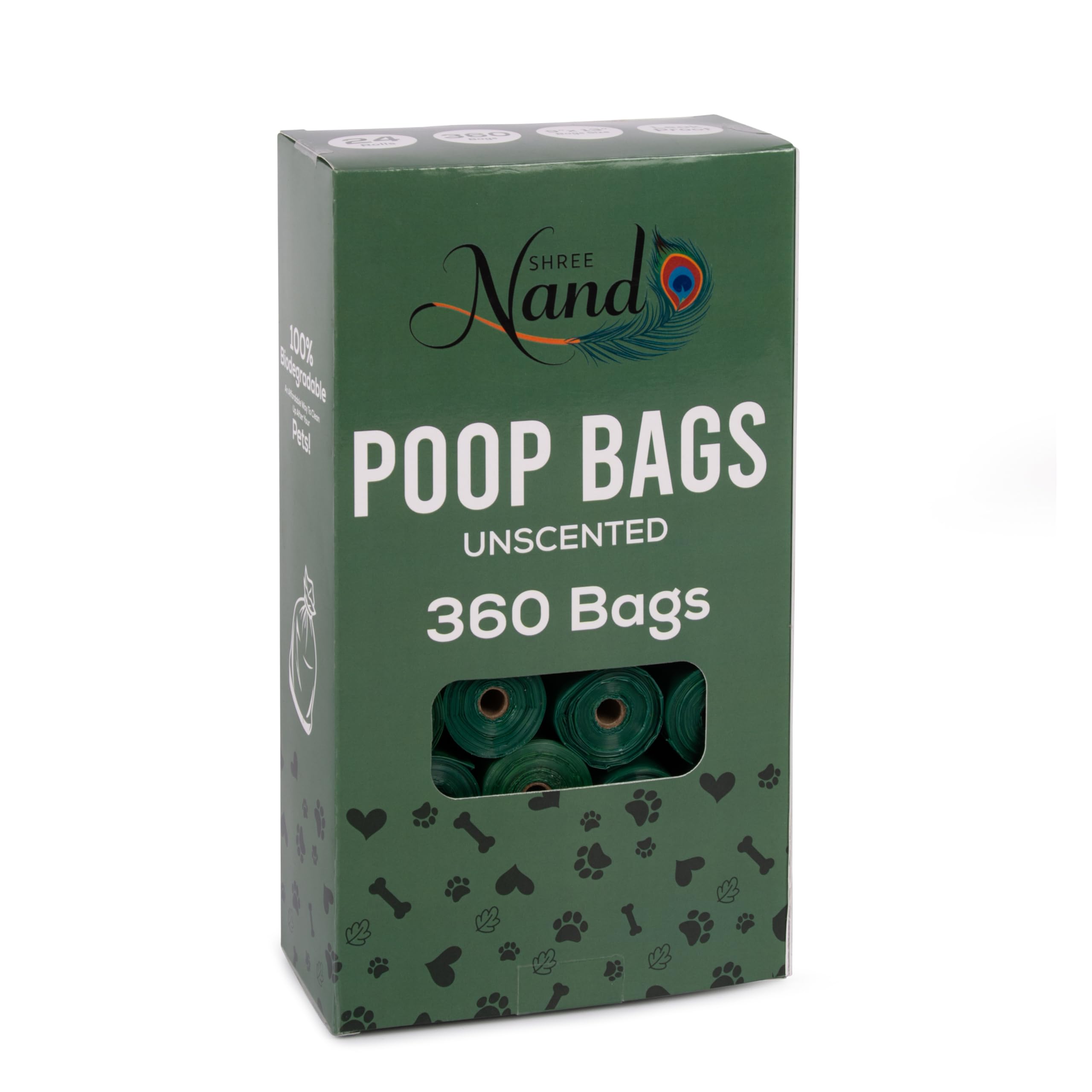 Dog Poop Bags, 360 Bags, 100% Biodegradable, Leak Proof, Unscented - Image 2