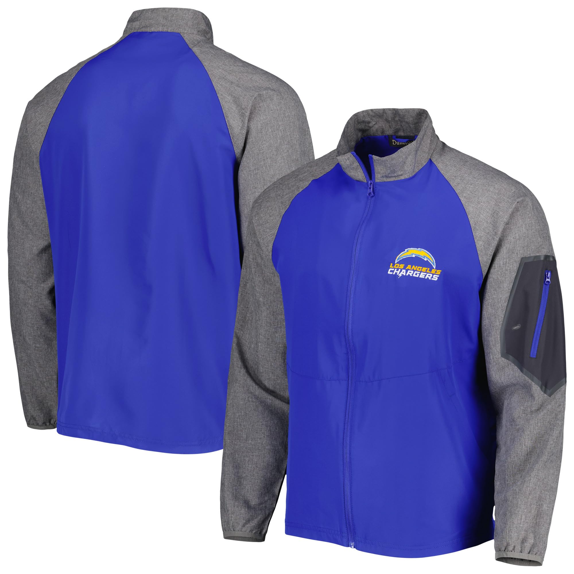 Dunbrooke Men's NFL Hurricane Raglan Full-Zip Windbreaker Jacket