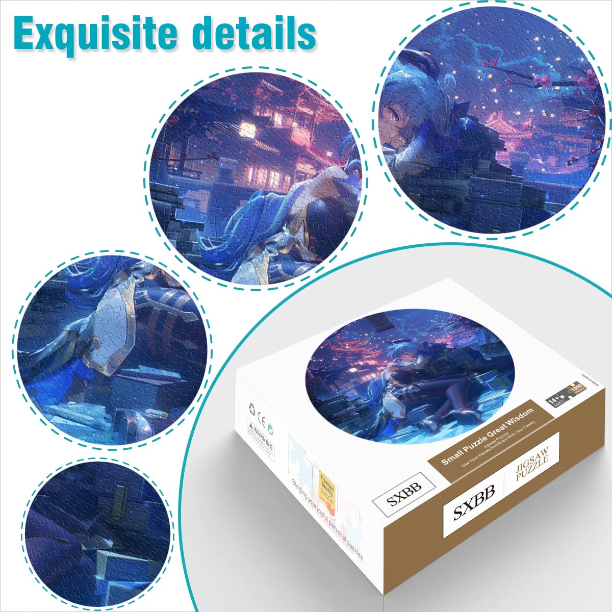 1000 Teile Puzzle Genshin Impact Yelan – Kreispuzzle, 67,5 X 67,5 Cm, Für Erwachsene & Kinder