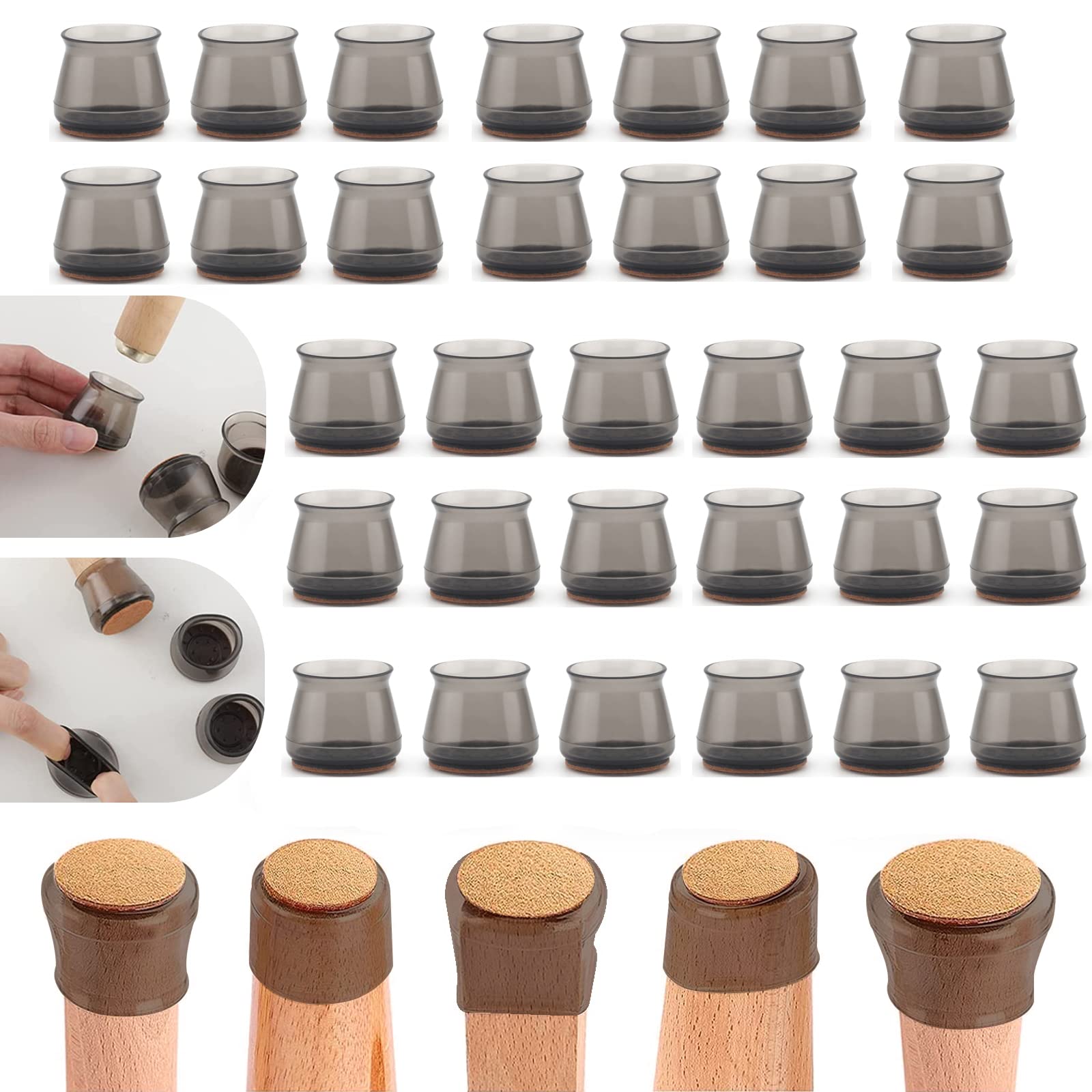 Buy Silicone Chair Leg Floor Protectors for Hardwood Floors Chair Leg