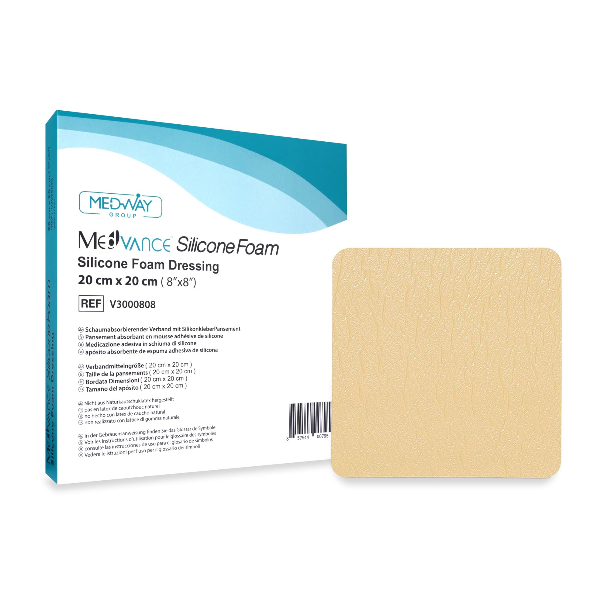Sponsored Ad – MedVance TM Silicone - Silicone Adhesive Foam Absorbent Dressing, 8"x8", Box of 5 dressings