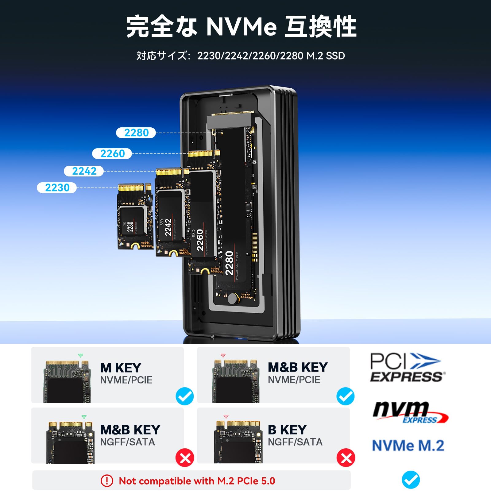 Amazon.co.jp: ANYOYO 80Gbps M.2 NVMe SSDケース JHL9480 冷却ファン
