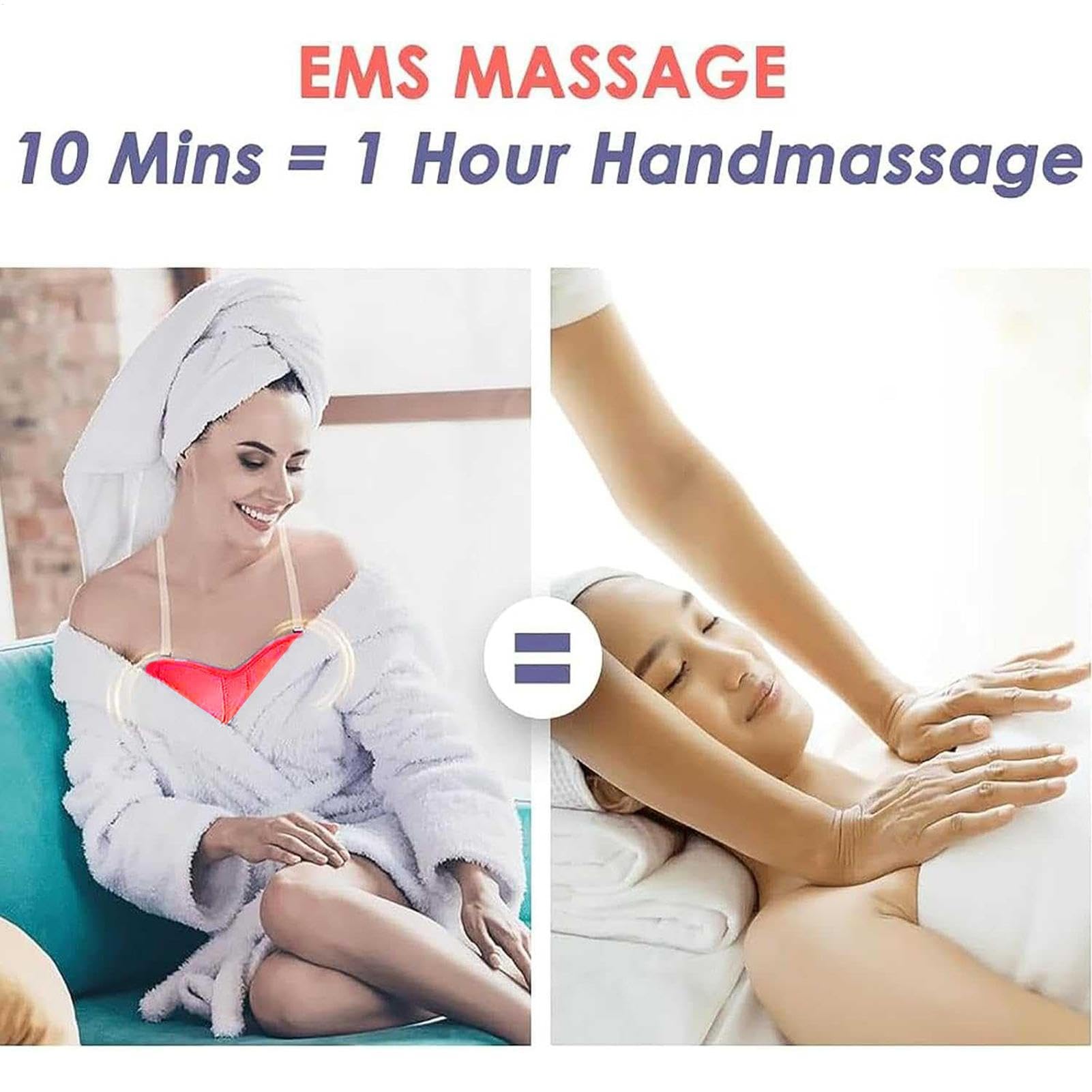 Appareil de beauté du sein – Appareil de beauté intelligent pour agrandissement du sein avec masseur thermique | Rehausseur de sein électrique sans fil, soins du corps USB avec 3 réglages de vibration