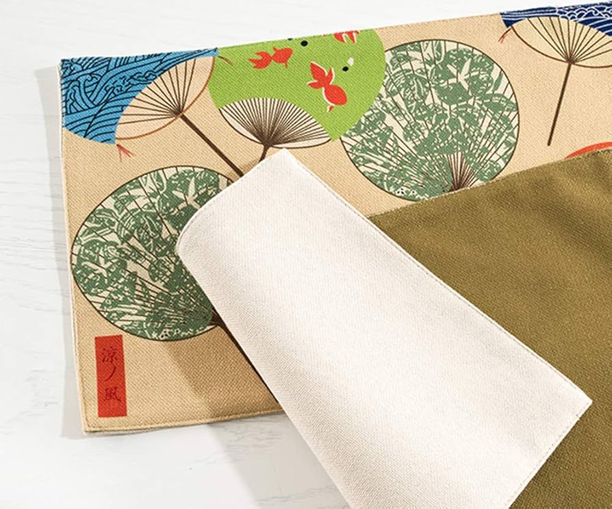 織物　マット　ラグ　日本製　工芸品　ランチョンマット　生地　保管品 織物 マット ラグ 日本製 工芸品 ランチョンマット 生地 保管品