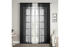 LOYOLADY 84" Sheer Curtains: Enhance Your Home with Elegance and Light