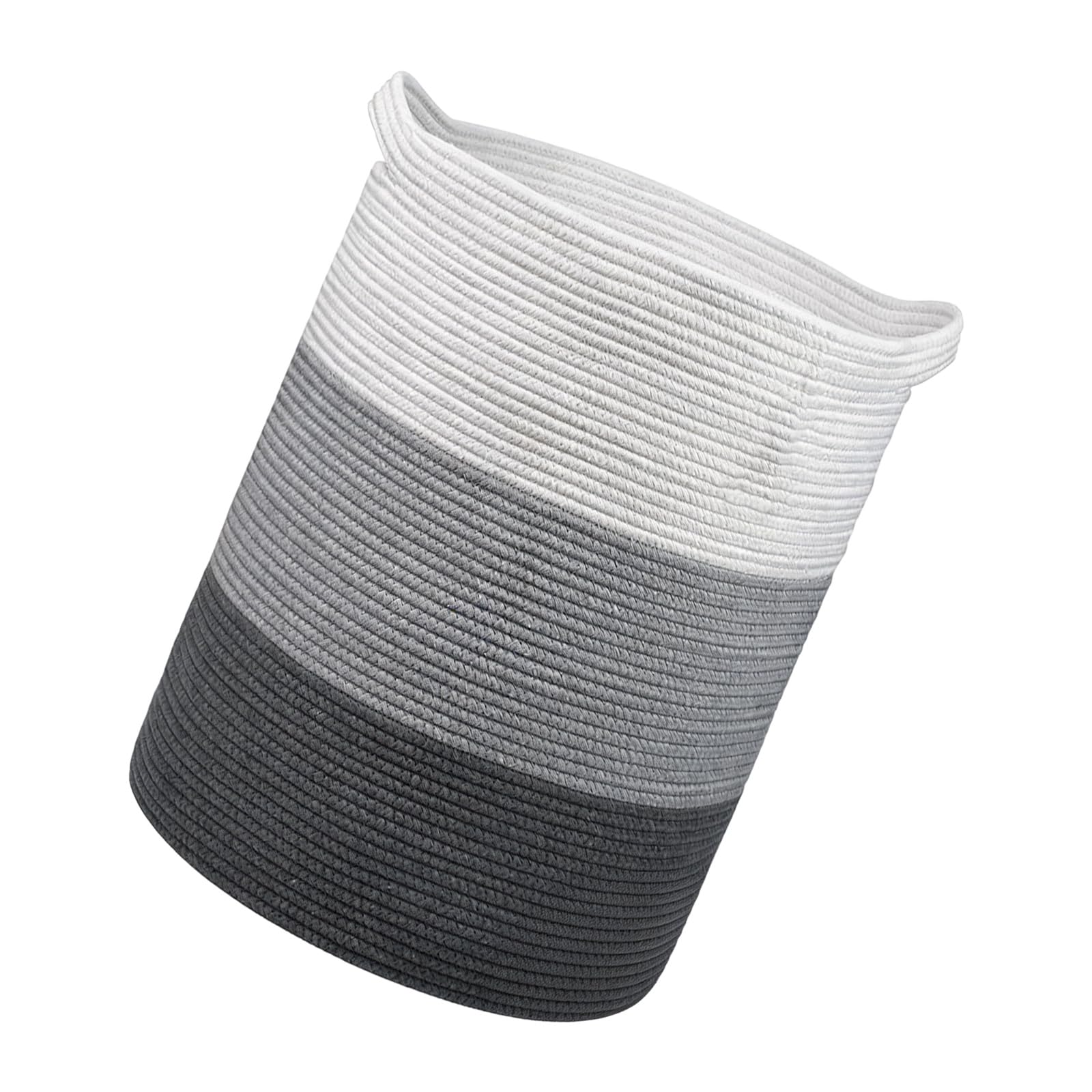 Zxfdsfdbnm Cotton Rope Hamper Basket with Supportive Handles Large Capacity Storage Container for Clothes Gentle Laundry Container