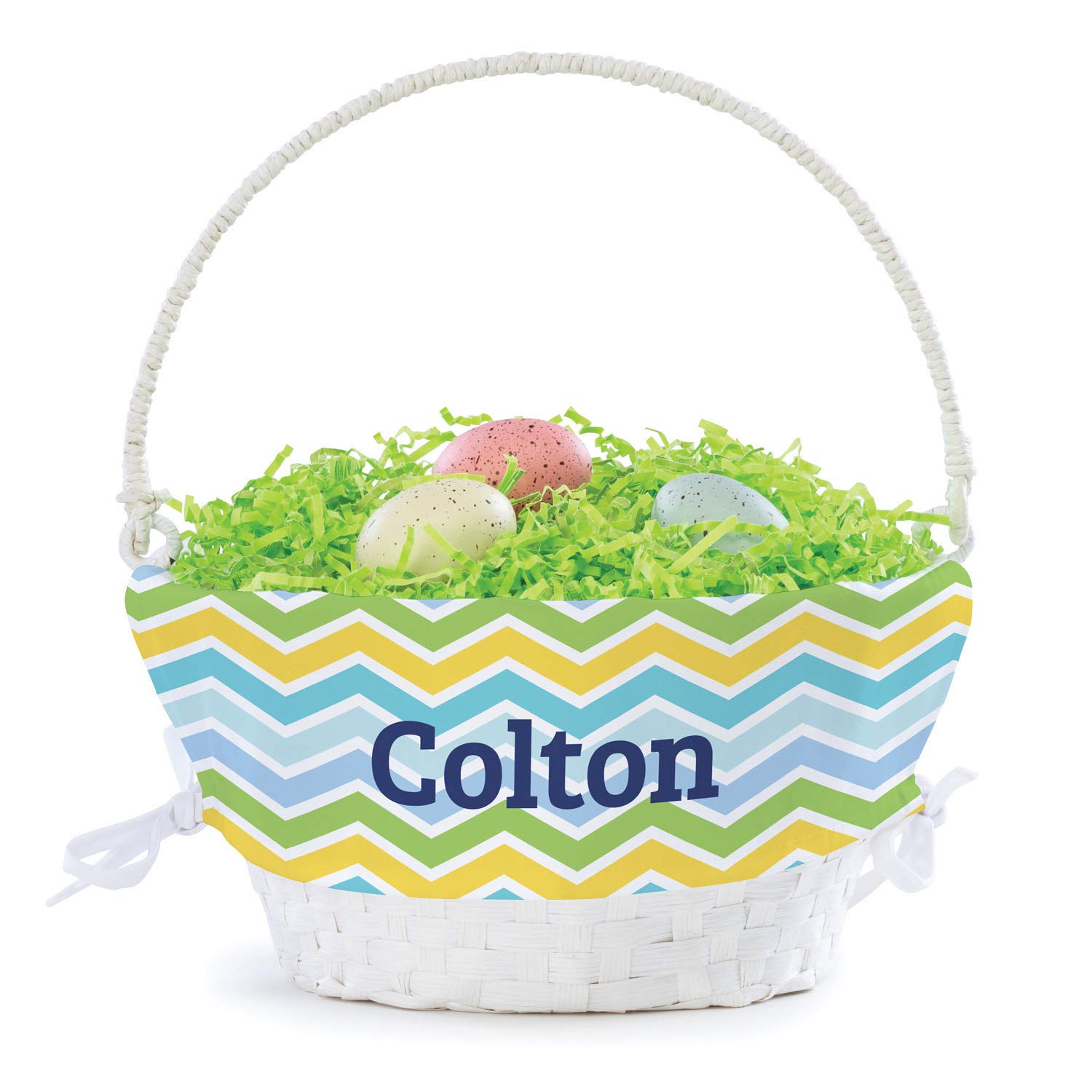 Personalized Easter Egg Basket For Him with Handle and