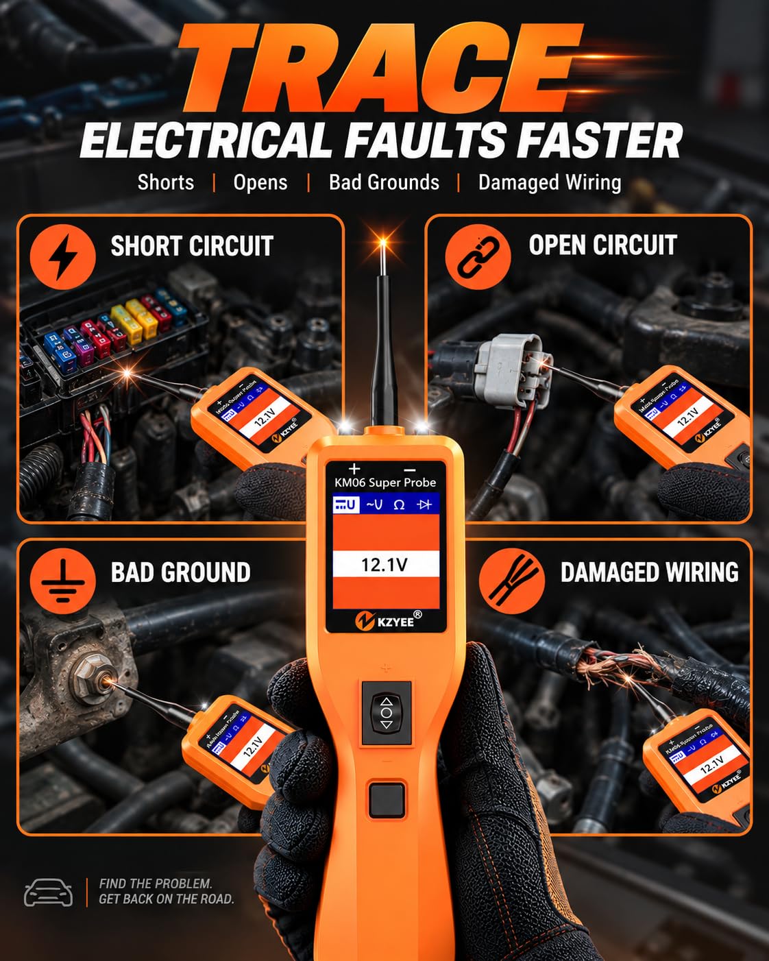 KZYEE KM06 Automotive Circuit Tester, Power Circuit Probe — Amazon image 4