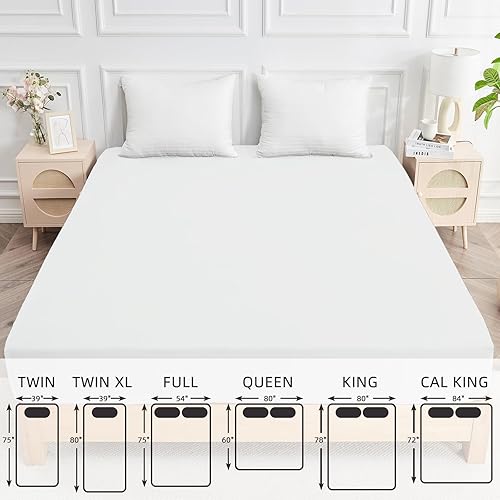 Miniatura 6 de ARCONA Protector de colchón tamaño matrimonial, impermeable, suave, transpirable, sin ruido, lavable a máquina, con bolsillo profundo de 18