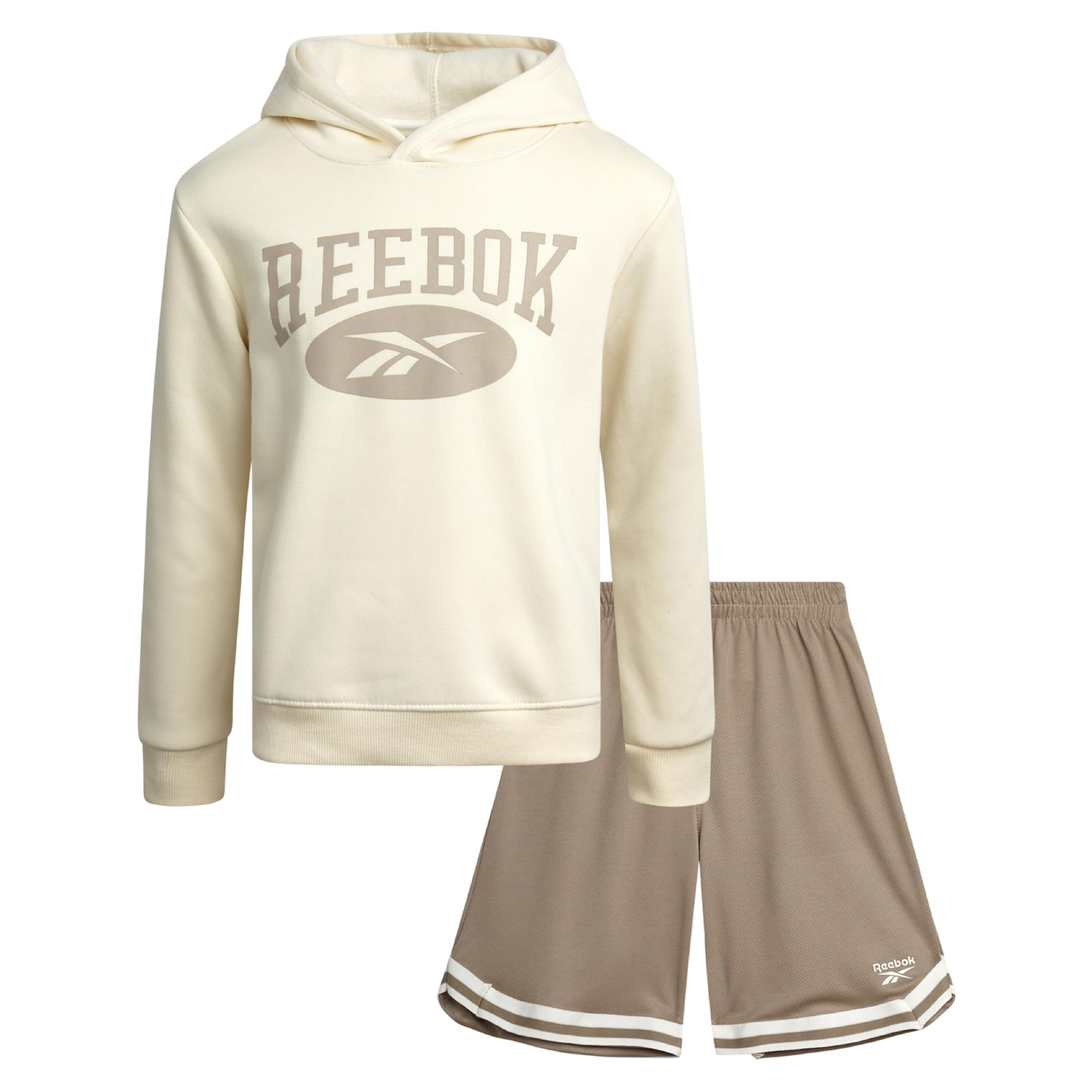 Reebok Boys 3-Piece Stretch Hoodie, Shirt &amp; Gym Shorts Activewear Set