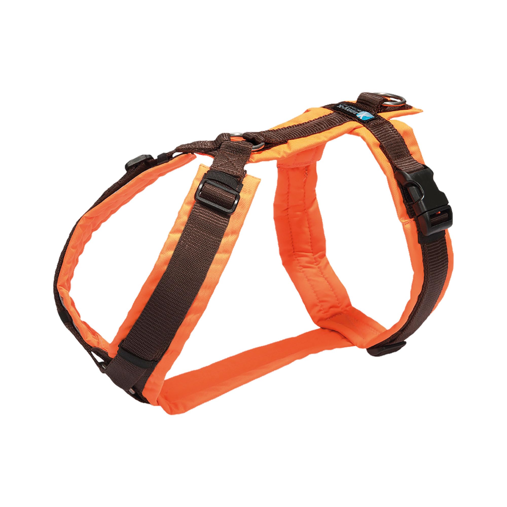 ANNYX Brustgeschirr Protect - Leuchtorange/braun Gr. M