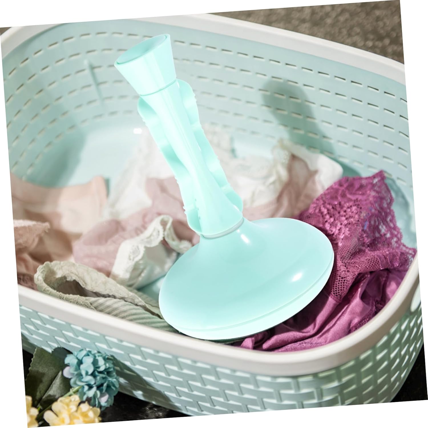 1pc Portable Ultrasonic Mini Washing Machine for Dormitory and Travel Usb Powered Low Noise Deep Cleaning for Clothes Socks Garments Green