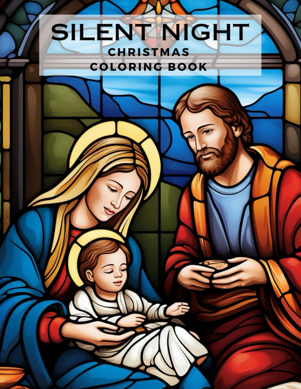 Silent Night Coloring Book: A Christmas Coloring Book with Santa, Reindeer and Winter Scenes