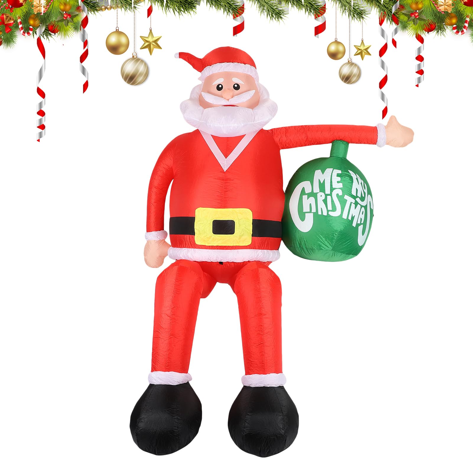Décoration de Père Noël Gonflable pour événement scolaire, parc et arrière-cour