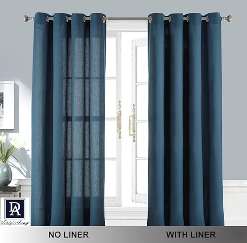 Miniatura 8 de Driftaway Drift Away Cortina térmica aislante, forro para ojal de 84 pulgadas, conjunto de 2 cortinas, de cada tamaño