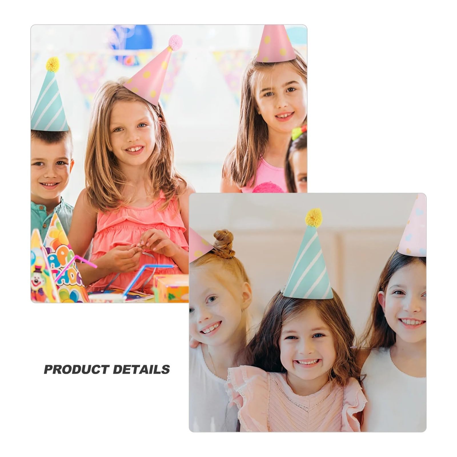 14-teiliges Geburtstags-Kegelhut-Set aus Papier mit Happy Birthday-Hut Für Die Feierlichkeiten