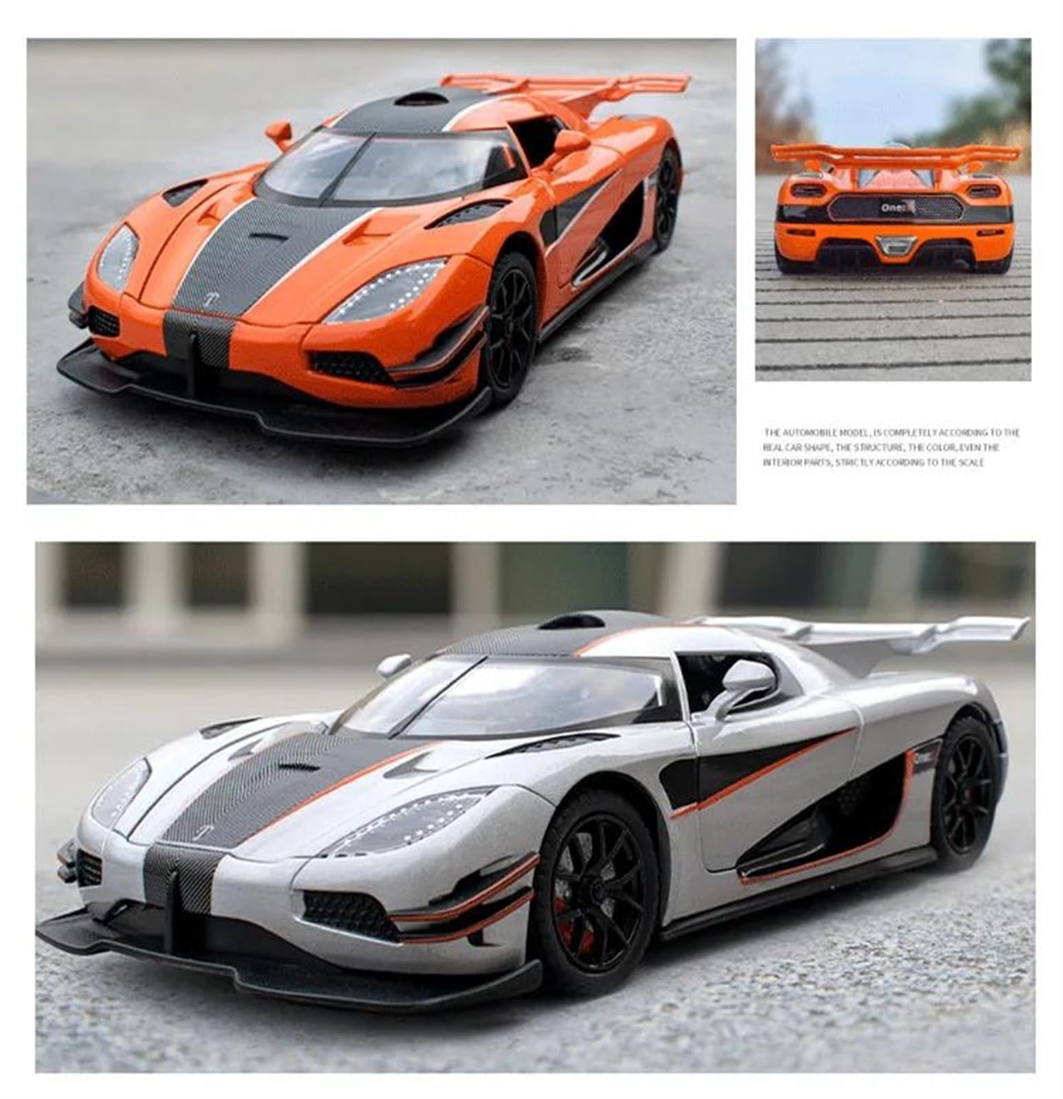 Amazon.co.jp: ミニカー スケールモデルカー 1:24 ケーニグセグ 1 1