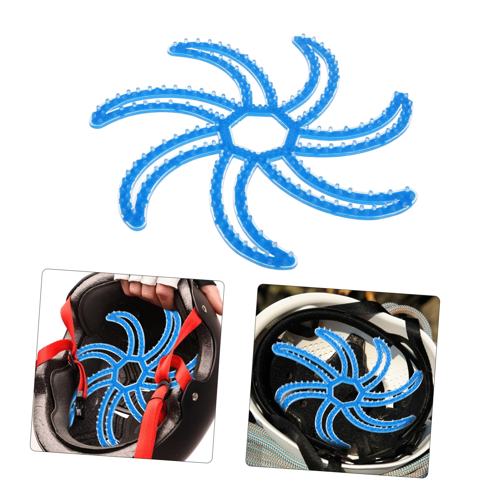 WOONEKY Motorcycle Pad Inner Cushion Breathable Material Shockproof Lining for Cycling Blue