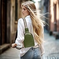 Amazon.com | Olive Green Sling Bag for Women Men Fanny Packs Small