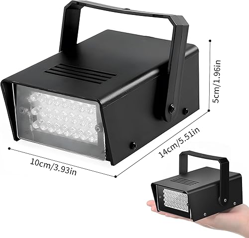 Miniatura 3 de Luces estroboscópicas LED verdes de control de velocidad ajustable, luces estroboscópicas de baile con 24 LED súper brillantes, iluminación de