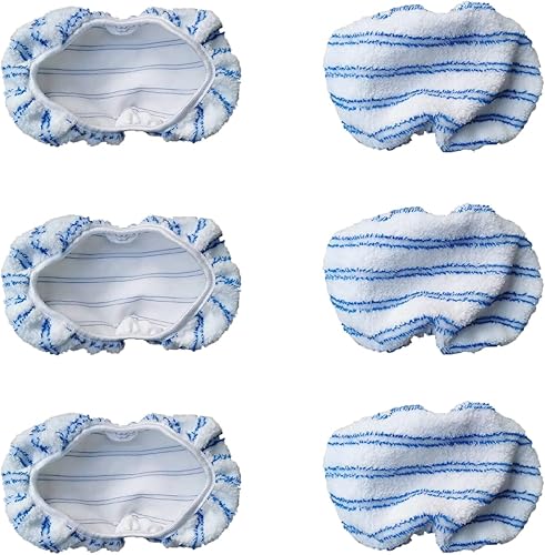 Almohadillas de repuesto de microfibra compatibles con mopa de madera dura O Cedar, mopas multiusos de 15 x 8 pulgadas, 6 paquetes