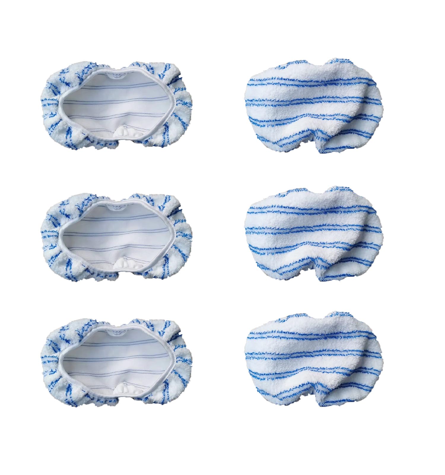 6 Pack Reusable Microfiber Mop Pads Compatible with O Cedar Hardwood Floor, 15×8inch Replacement Mop Pads, Refills for Wet and Dry Use Floor Cleaning