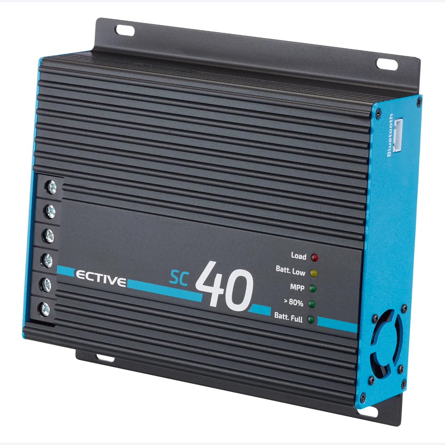 ECTIVE - SC 40 MPPT Solar Laderegler 12V/24V 40A – Charge Controller bis 50V, 480/960 Wp kompatibel mit LiFePO4/AGM/GEL/Nass – für Wohnmobil, Camper, Caravan, Boot