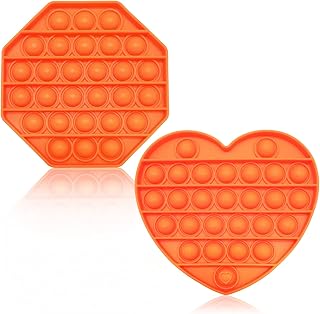 Bubble Sensory Fidget Toy - Silicone Squeeze Stress Relief Toys, Special Needs Anxiety Stress Reliever Toy, Suitable for Adults Kids Teens 2PCS(Ages Greater Than 6 Years and Older)