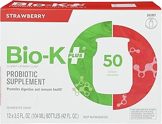 BIO-K Plus Strawberry Probiotic 12pk, 3.5 FZ