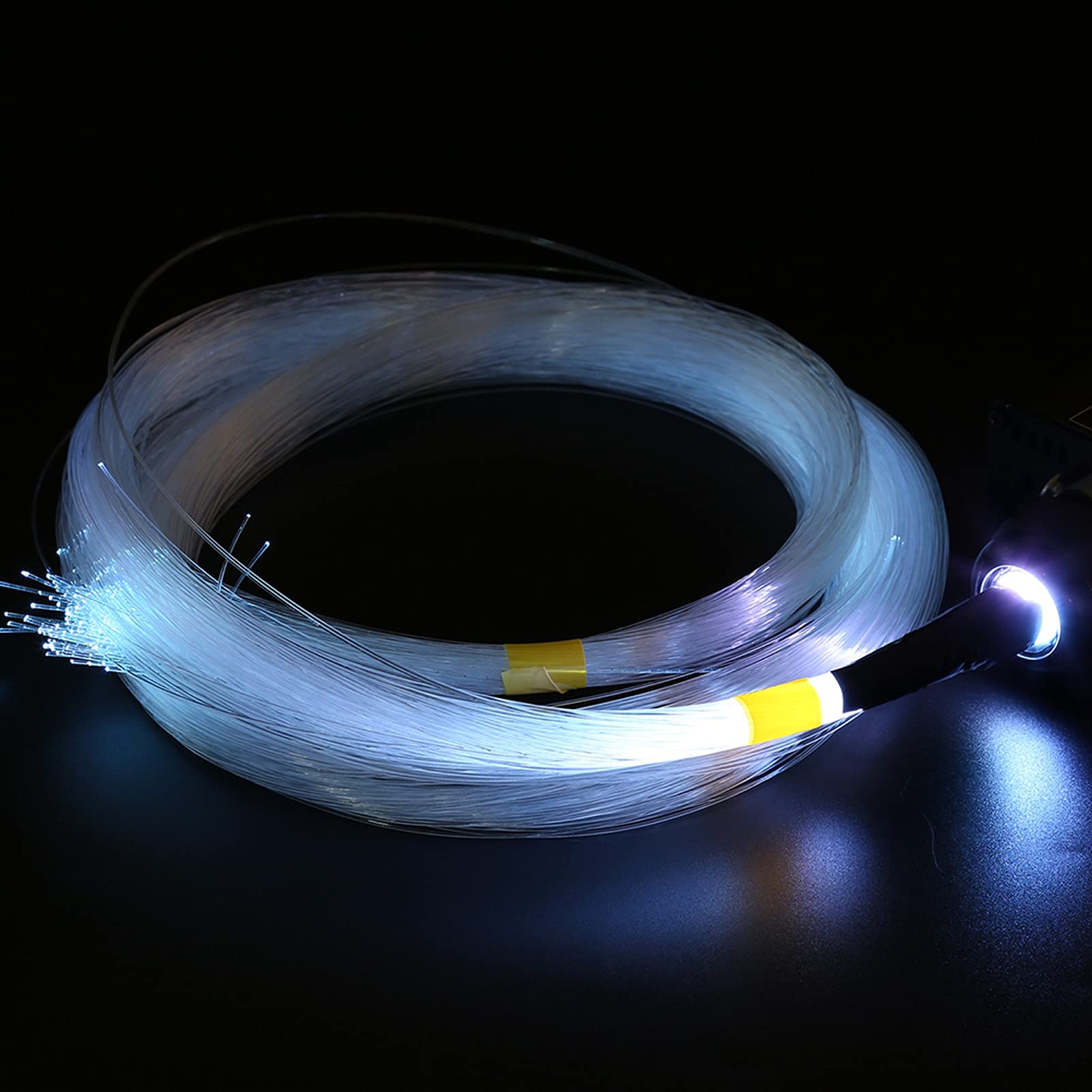 16W RGBW LED Kit Fibra Ottica Plastica con Telecomando per Illuminazione Soffitti Casa Auto e Motori Leggeri 150 Cavi